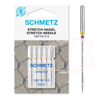 Agulha 130/705 H-S 75/11 Stretch Schmetz ponta bola Elastano